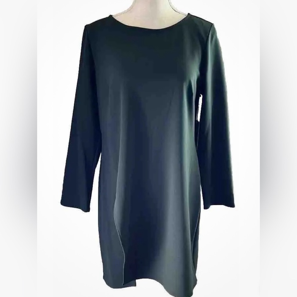 NWT Vince Camuto Green Pullover Knee Length Dress High Front Side Split Size S